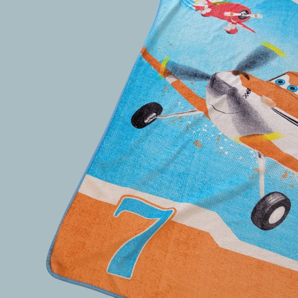 Disney Planes Dusty Crophopper Blanket 62 x 90 Plush Twin Bed size